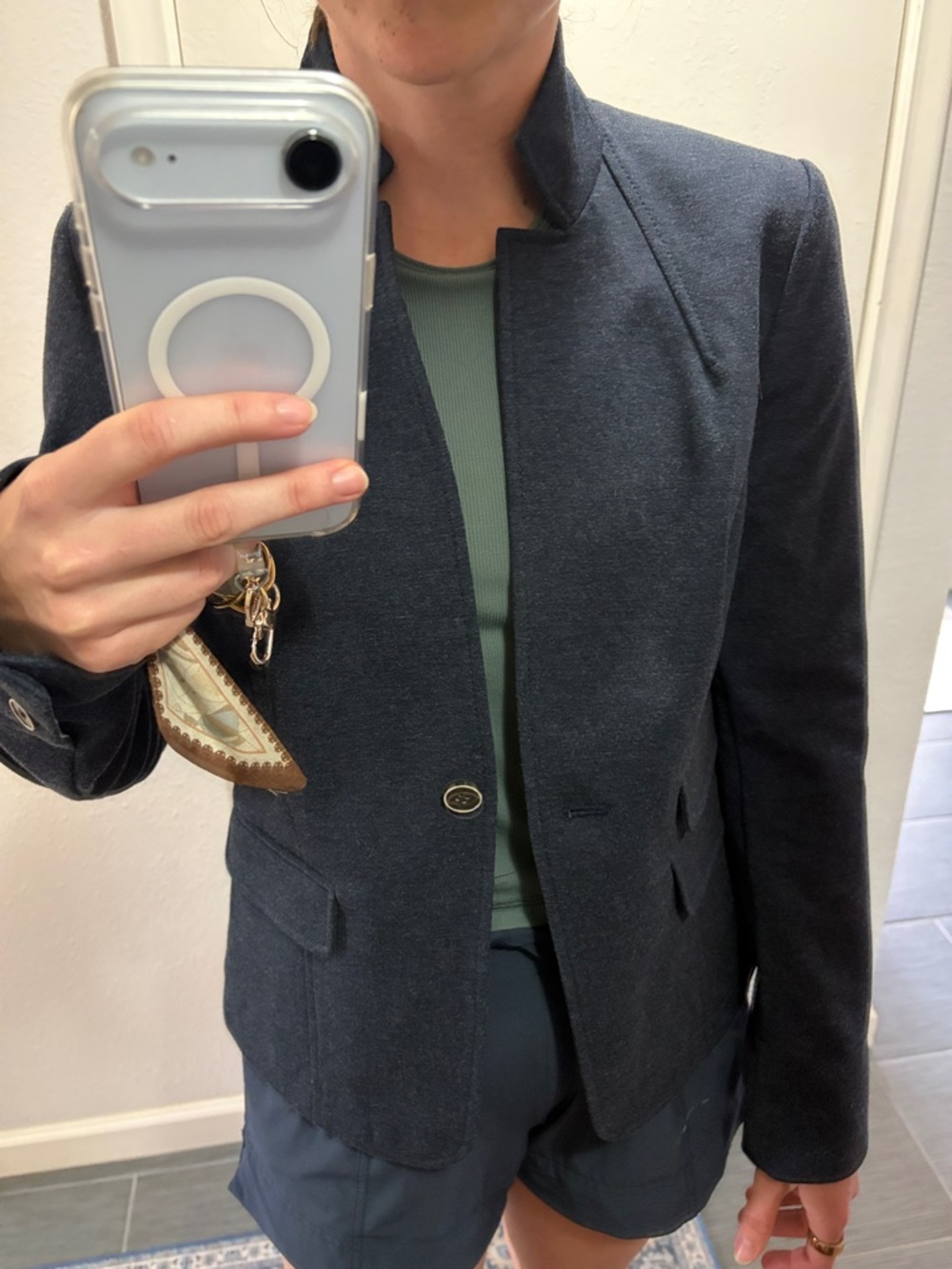 Banana Republic Dark Navy Single-Button Women's Blazer - Picture 4 of 4